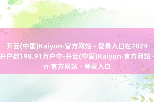 开云(中国)Kaiyun·官方网站 - 登录入口在2024年12月新开户数198.91万户中-开云(中国)Kaiyun·官方网站 - 登录入口