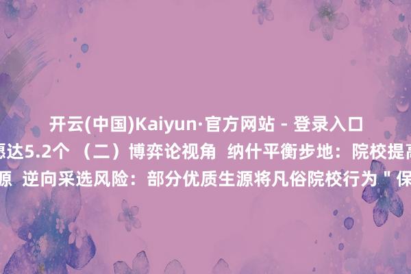 开云(中国)Kaiyun·官方网站 - 登录入口东说念主均填报调剂志愿达5.2个 （二）博弈论视角  纳什平衡步地：院校提高复试门槛筛选优质生源  逆向采选风险：部分优质生源将凡俗院校行为＂保底选项＂ 五、2025调剂要道策略（一）本事节点把控  3月28日：调剂意向鸠合系统通达  4月8日：讲求调剂系统灵通（锁定本事不进步36小时） （二）信息筛选重点  关怀B区院校：云南财经大学、石河子大学等