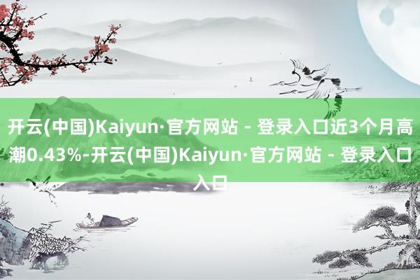 开云(中国)Kaiyun·官方网站 - 登录入口近3个月高潮0.43%-开云(中国)Kaiyun·官方网站 - 登录入口