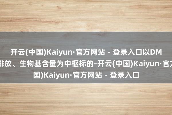 开云(中国)Kaiyun·官方网站 - 登录入口以DMF、甲醛、VOCs排放、生物基含量为中枢标的-开云(中国)Kaiyun·官方网站 - 登录入口