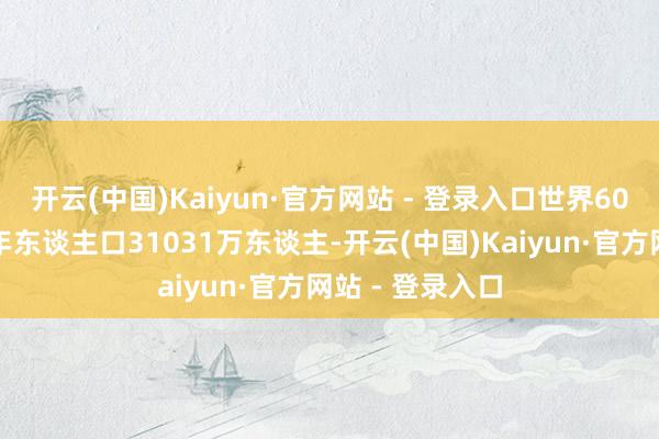 开云(中国)Kaiyun·官方网站 - 登录入口世界60周岁及以上老年东谈主口31031万东谈主-开云(中国)Kaiyun·官方网站 - 登录入口
